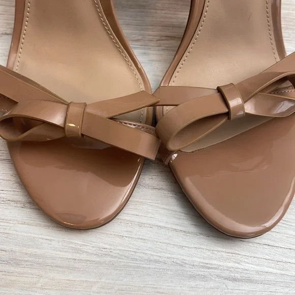 Steve Madden Bradshaw Nude Bow Heels Size 7 - Picture 2 of 6